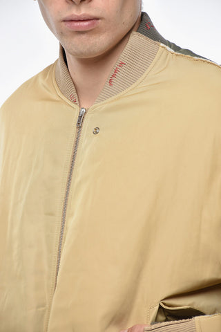 Two-Tone Water Repellent Bomber Jacket