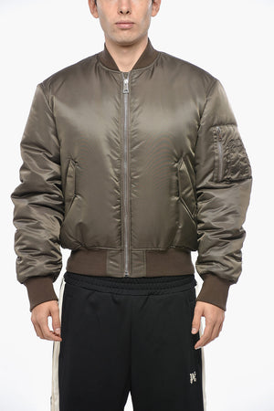 Gepolsterter Bomber mit gesticktem Logo