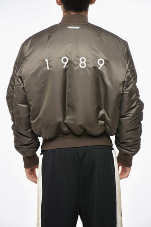 Padded Bomber with Embroidered Logo