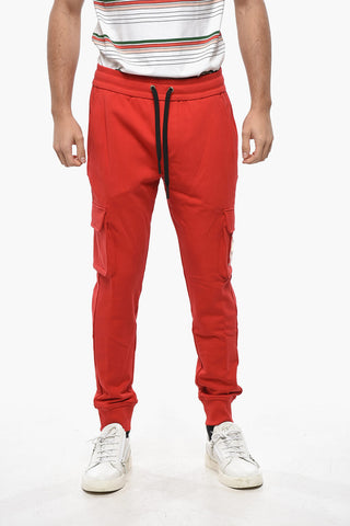 Brushed Cotton CLEMONT Cargo Joggers with Golden Logo