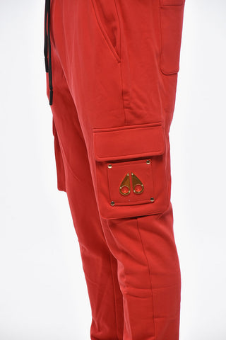 Brushed Cotton CLEMONT Cargo Joggers with Golden Logo