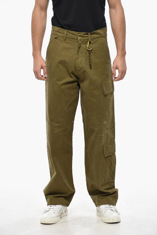 Cargo Pants JEFFREY with Vintage Effect and Gold Chain