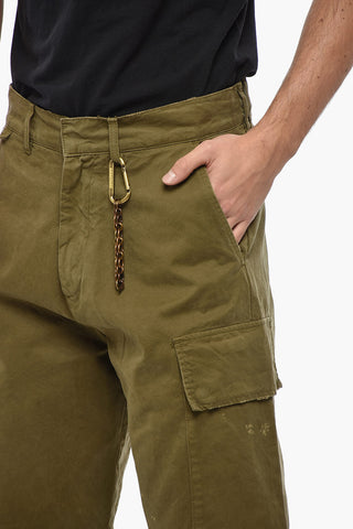 Cargo Pants JEFFREY with Vintage Effect and Gold Chain