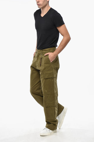 Cargo Pants JEFFREY with Vintage Effect and Gold Chain