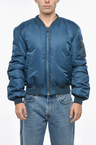 Full-Zip TWILL Padded Bomber Jacket