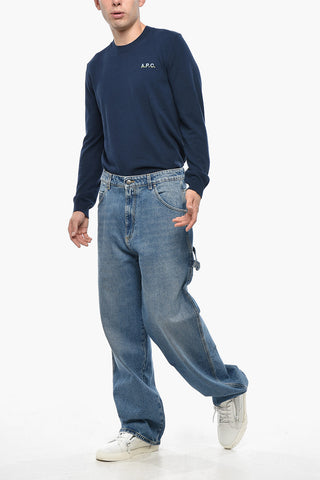 Jeans Oversize a Gamba Dritta 25cm