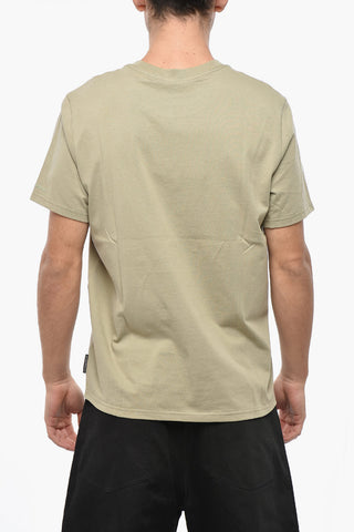 Crewneck T-Shirt CHAMBLEE in Solid Color with Front Print