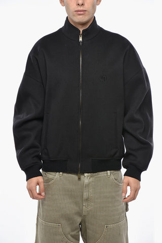 Wool-Blend Bomber LODEN with Embroidered Monogram