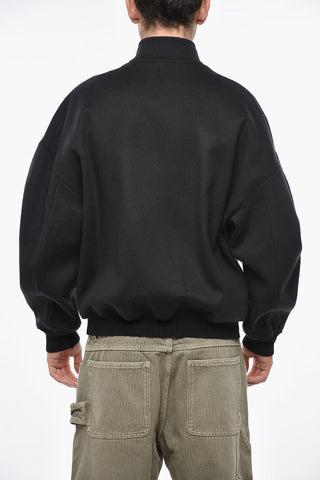Wool-Blend Bomber LODEN with Embroidered Monogram