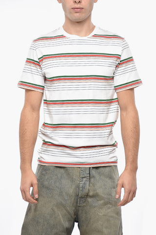 Striped Cotton Jersey Crew-neck T-Shirt