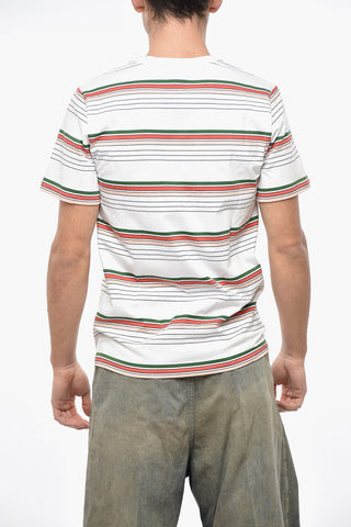 Striped Cotton Jersey Crew-neck T-Shirt