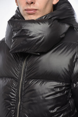 Zip-up STORM Down Jacket with Collar-Shaped Hood