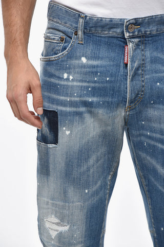 Vintage Effect Stretch Denim SAILOR Jeans 18cm