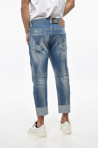 Vintage Effect Stretch Denim SAILOR Jeans 18cm