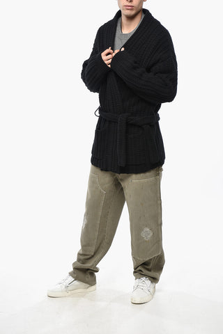 Cardigan aus Merinowolle mit 2 Taschen