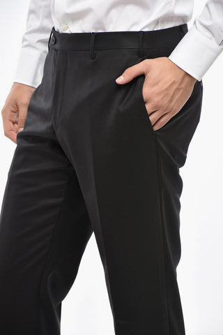 Pantaloni LEADER in Lana Vergine con Passanti