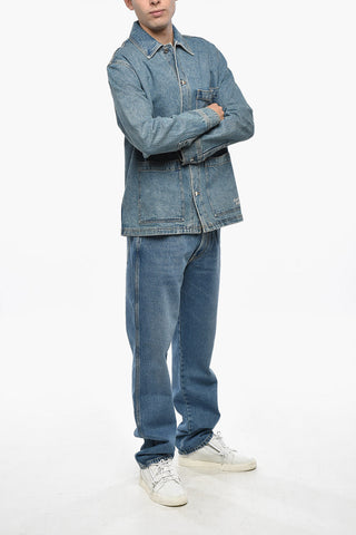 Logo Embroidered Denim Jacket