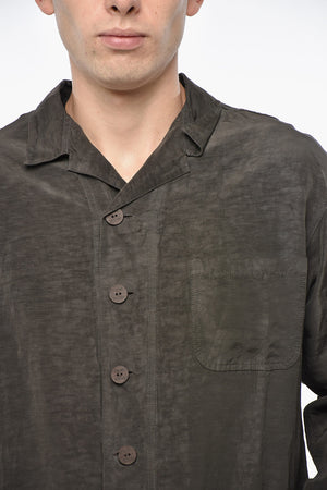 Overshirt in Misto Lino con Taschino