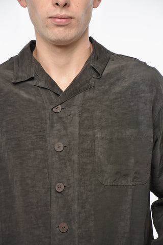 Overshirt in Misto Lino con Taschino