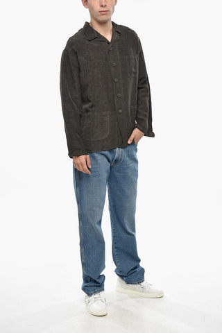 Overshirt in Misto Lino con Taschino