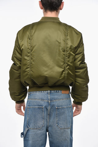 Padded Bomber TWILL with Front Zip