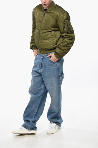 Padded Bomber TWILL with Front Zip