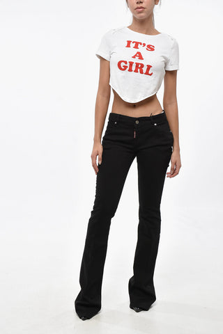 Flared Mid-Rise Jeans TWIGGY 25cm