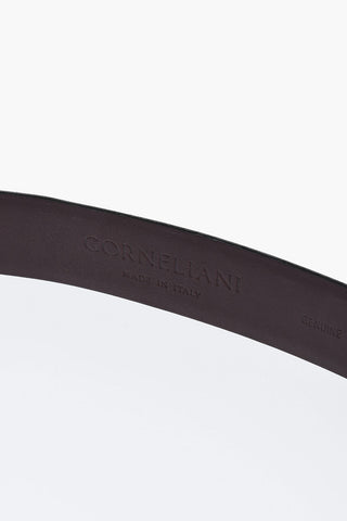 Patent Leather Belt with Silver-Tone Buckle 30mm