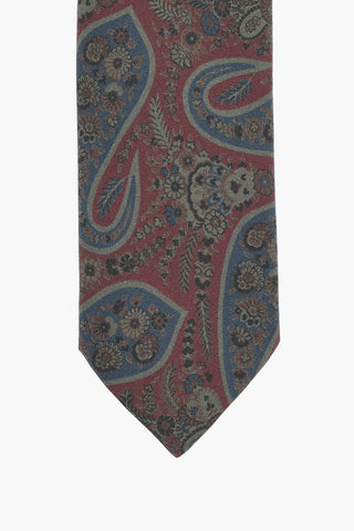 Paisley Patterned Silk Tie