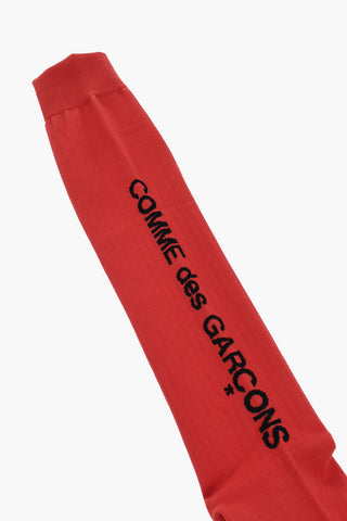 Calzini Lunghi a Coste con Logo
