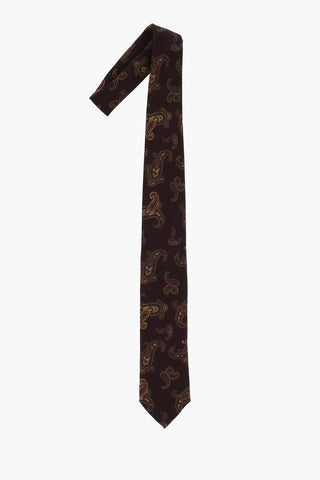Paisley Patterned Wool Tie