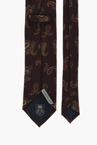 Paisley Patterned Wool Tie