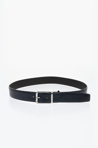 Reversible Textured Leather Belt 35mm