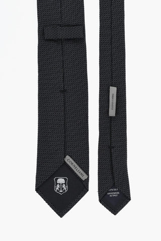 Silk Tie with Micro Patterns