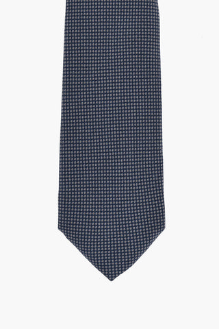 Silk Tie with Micro Patterns