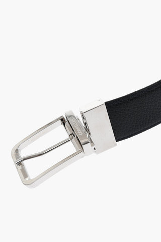 Cintura in Pelle Martellata Reversibile 30mm