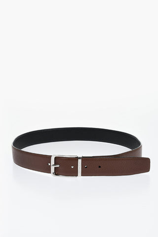 Cintura in Pelle Martellata Reversibile 30mm