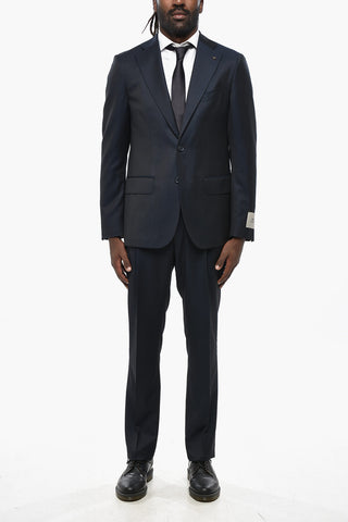 CC COLLECTION Virgin Wool Suit with Notch Lapel