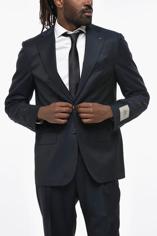 CC COLLECTION Virgin Wool Suit with Notch Lapel