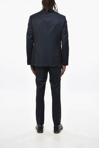 CC COLLECTION Virgin Wool Suit with Notch Lapel