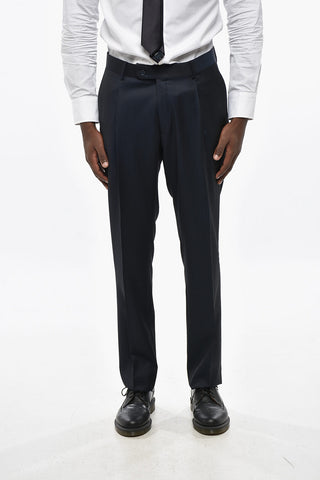 CC COLLECTION Virgin Wool Suit with Notch Lapel