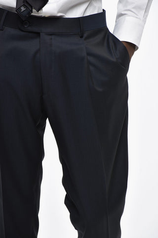 CC COLLECTION Virgin Wool Suit with Notch Lapel