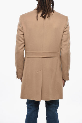 CC COLLECTION Double-breasted Wool Coat with Flap Pockets