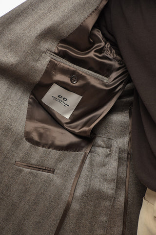 CC COLLECTION Blazer Doppiopetto in Lana Herringbone