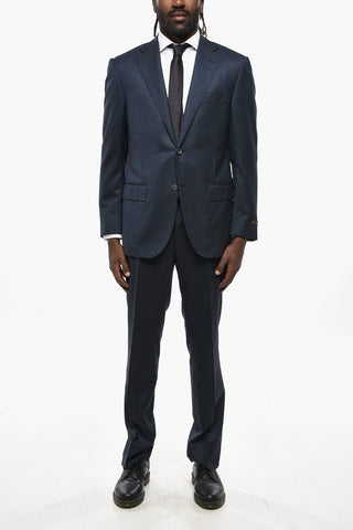 Virgin Wool LEADER Notch Lapel 2-Button Suit