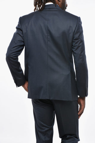 Virgin Wool LEADER Notch Lapel 2-Button Suit