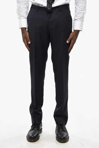 Virgin Wool Notch Lapel 3 Piece Waistcoat Suit