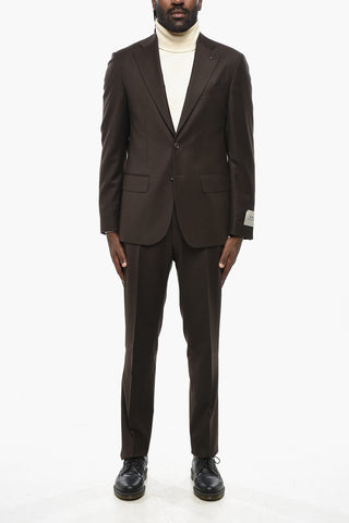 CC COLLECTION Single-Breasted Slim-Fit Wool-Blend Suit