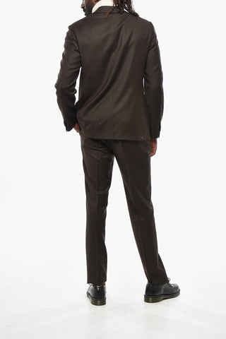 CC COLLECTION Single-Breasted Slim-Fit Wool-Blend Suit