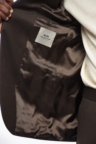 CC COLLECTION Abito Monopetto Slim Fit in Misto Lana